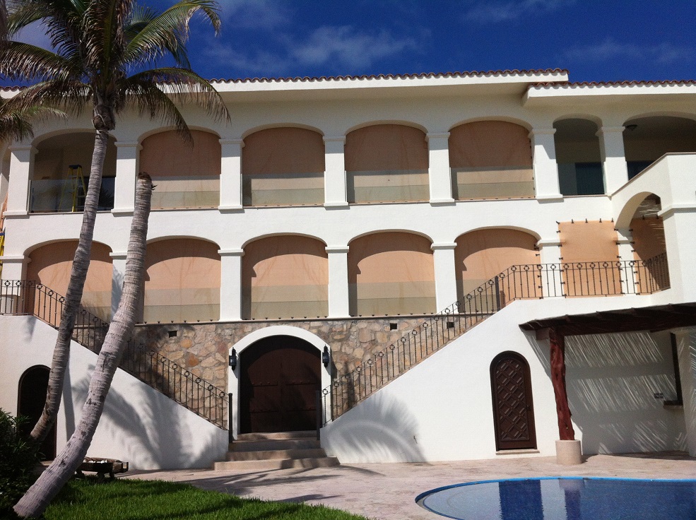 AstroGuard hurricane protection installation — Los Cabos, Baja California Sur